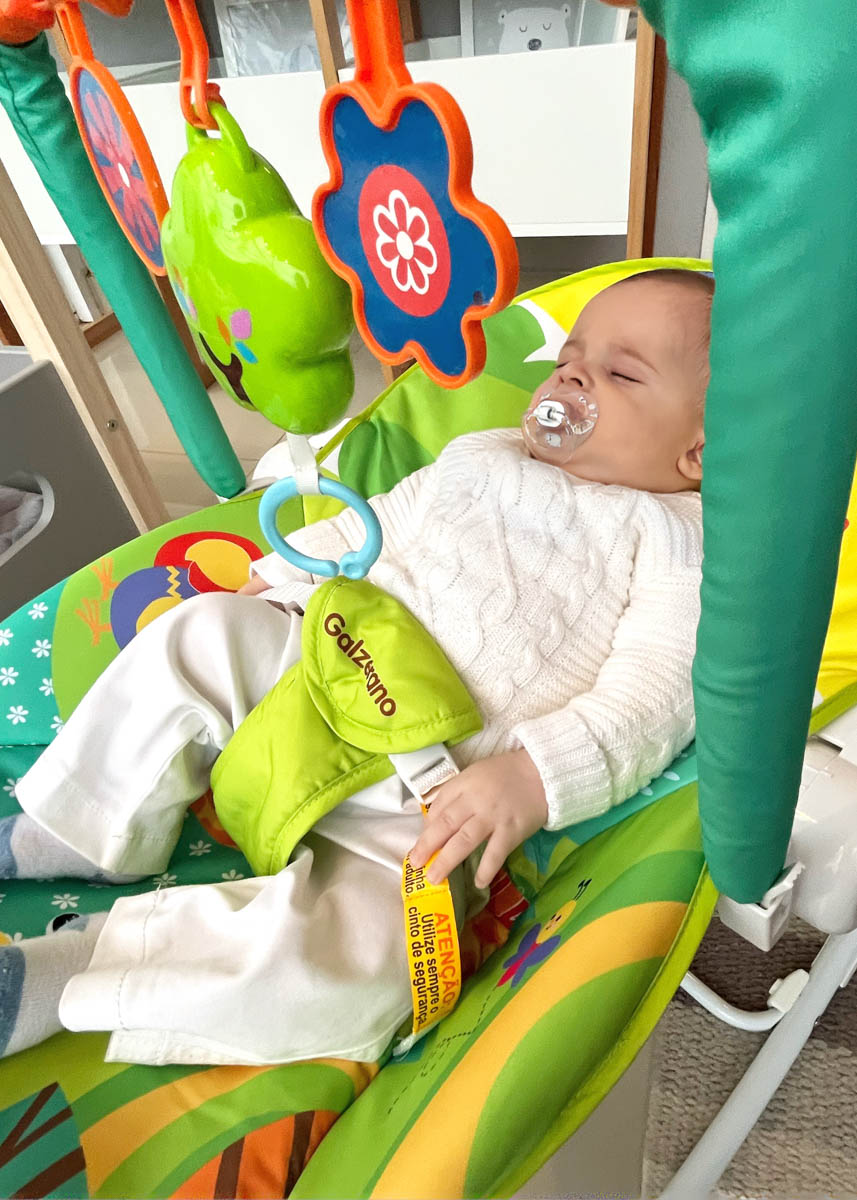 Cadeira Descanso Bebê Nina Safari - Ropek Moda Bebê