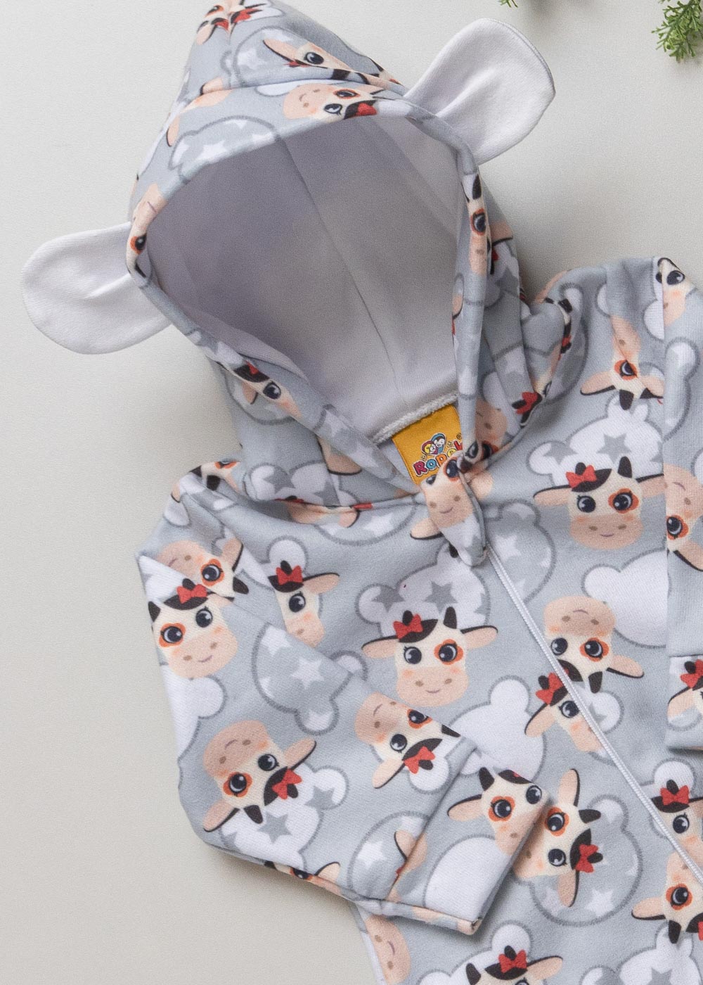 MACACAO PIJAMA M/L EST. ROCK STAR (N) - Bicho Molhado Confecções - Moda  para Bebês