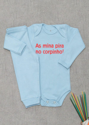 Roupa Body Bebê Infantil Vou Jogar Padel com Minha Mãe