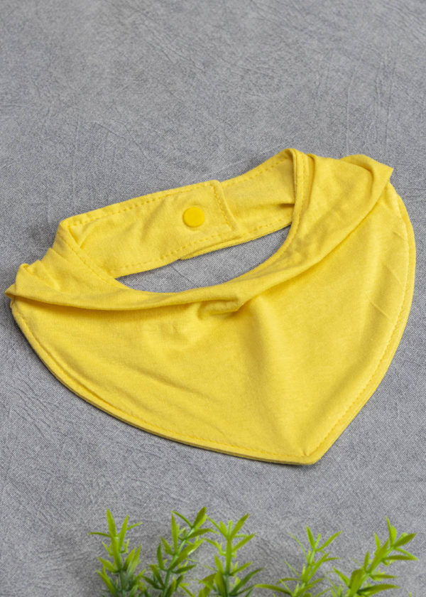 babador bandana impermeável amarelo sol