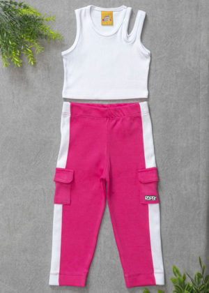 Conjunto Infantil Jogger Menina Pink