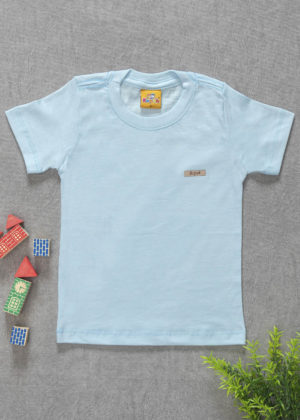 camiseta infantil azul