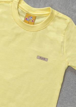 camiseta básica amarela