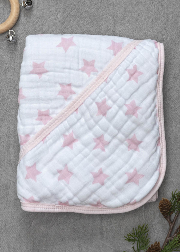 toalha rosa estrela