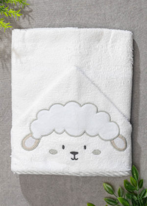 toalha banho felpa capuz bordado