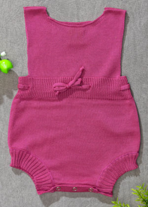 jardineira romper tricot