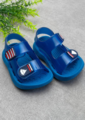 Sandália Infantil Velcro Azul Menino