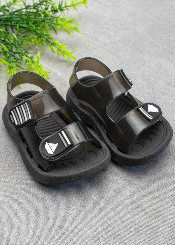 Sandália Infantil Velcro Preto Menino