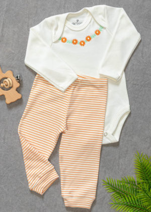 conjunto body bebê algodão