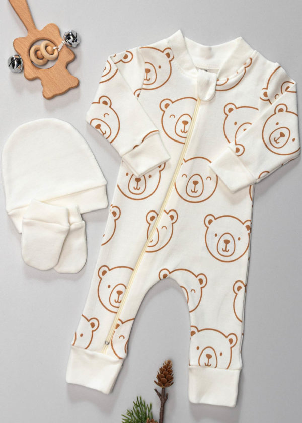 kit macacão e touca e luvas prematuro