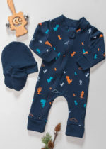 Kit Macacão Bebê Prematuro e Touca e Luva