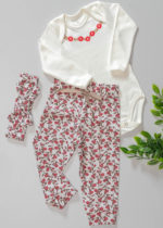 conjunto body bordado e laço