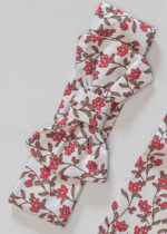 conjunto bordado estampado e laço